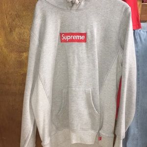 Grey supreme box logo